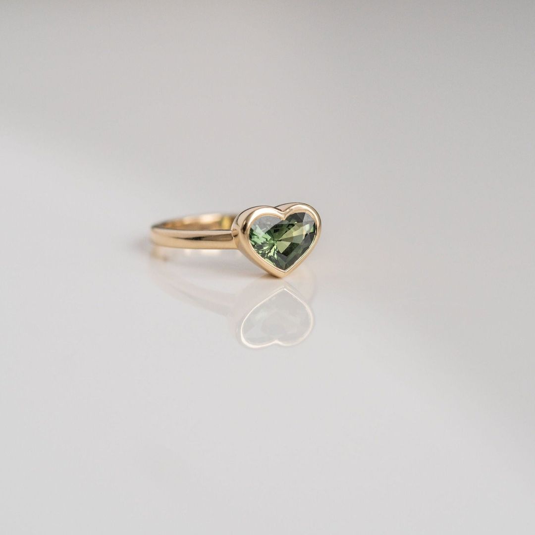 3.5 CT Round Pave Lab Grown Blue Sapphire Engagement Ring