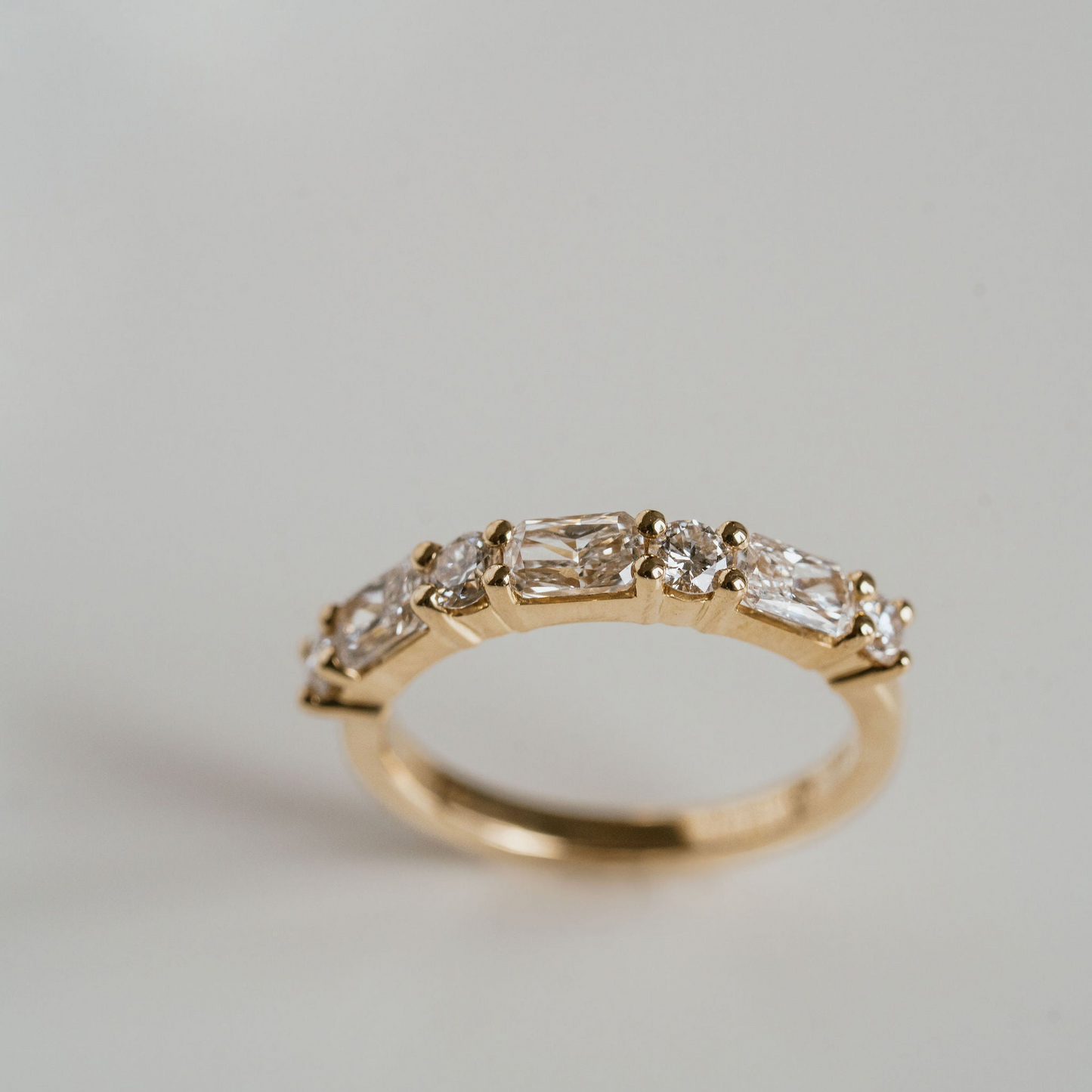 0.15 TCW Round Milgrain Lab Grown Diamond Wedding Band