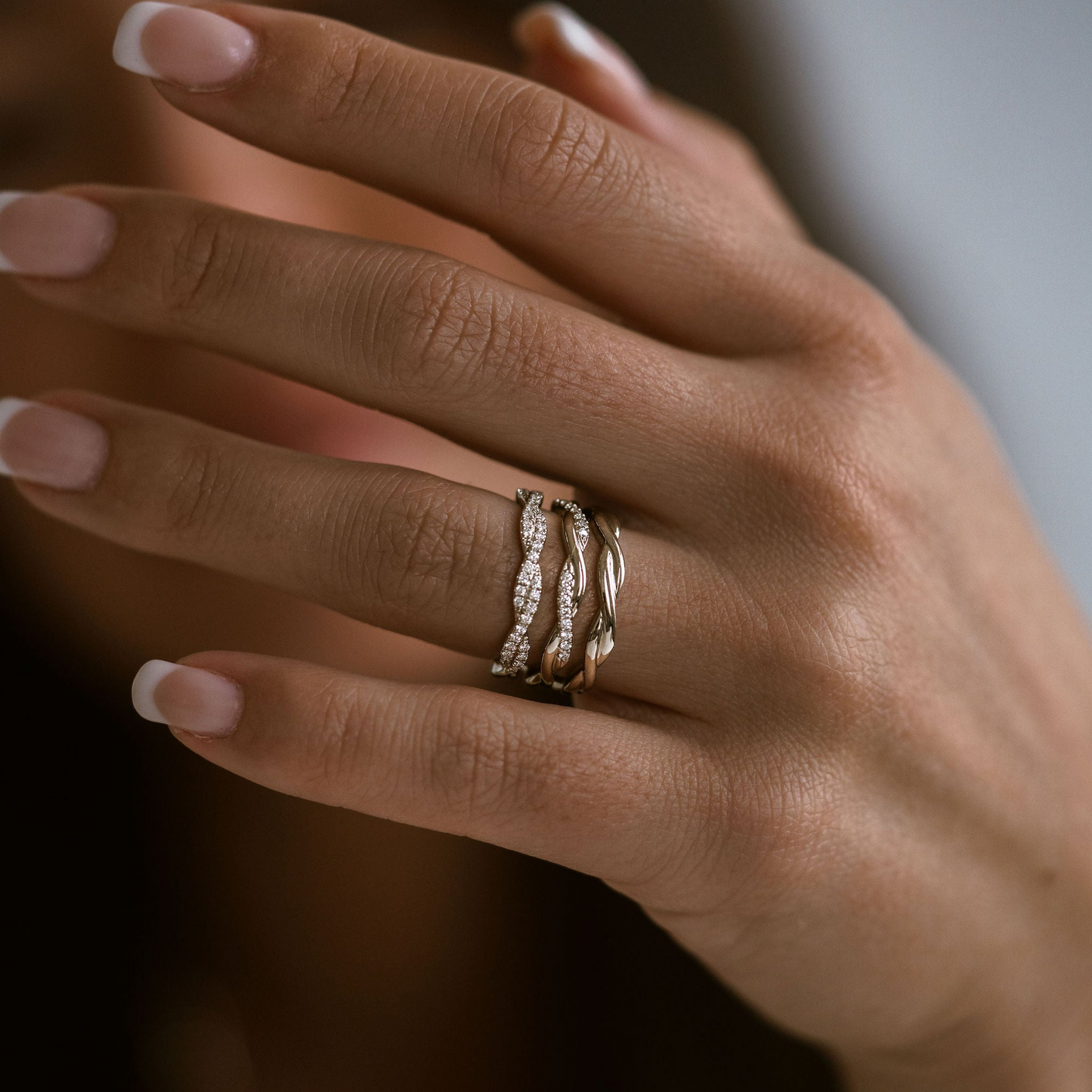 0.15 TCW Round Milgrain Lab Grown Diamond Wedding Band