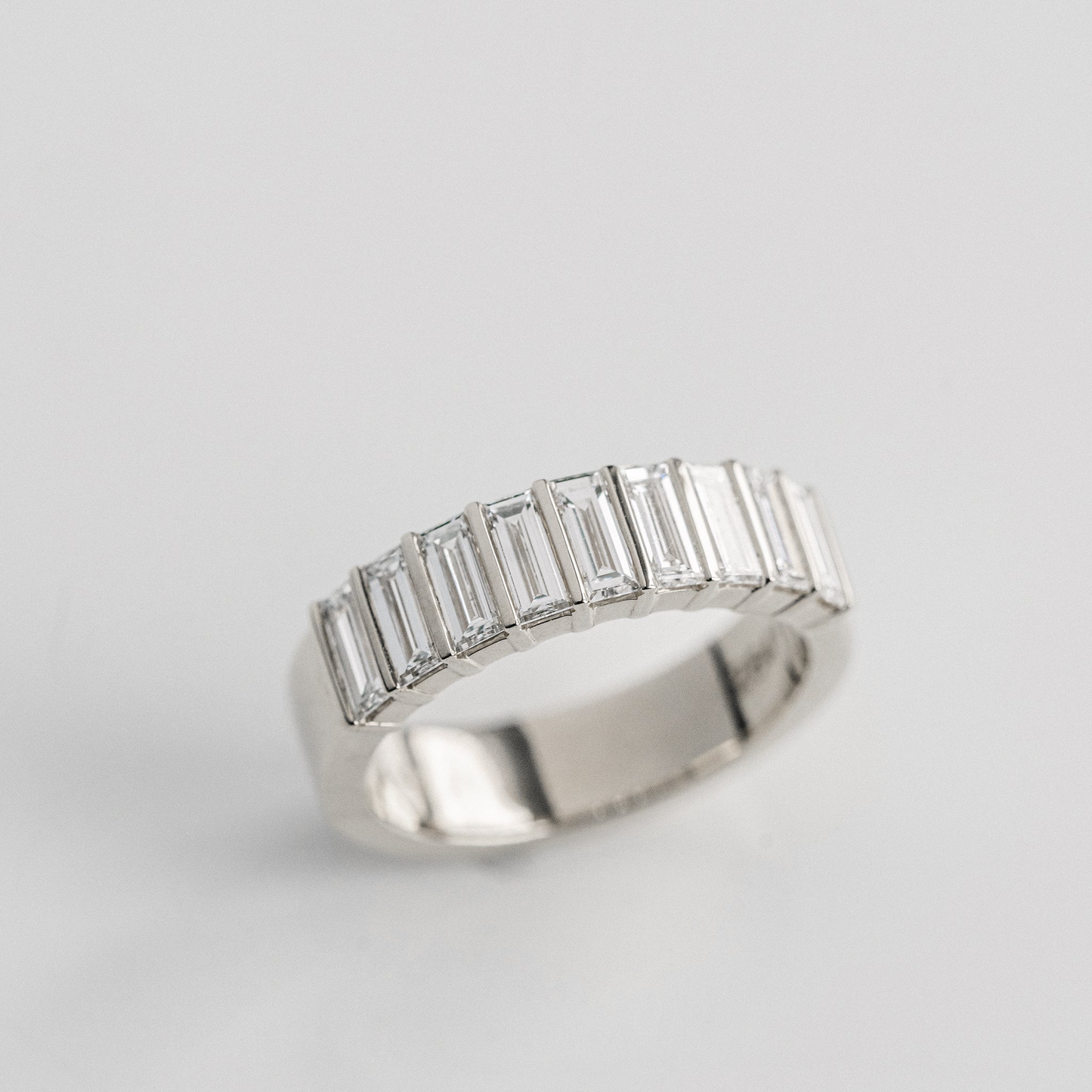 0.15 TCW Round Milgrain Lab Grown Diamond Wedding Band