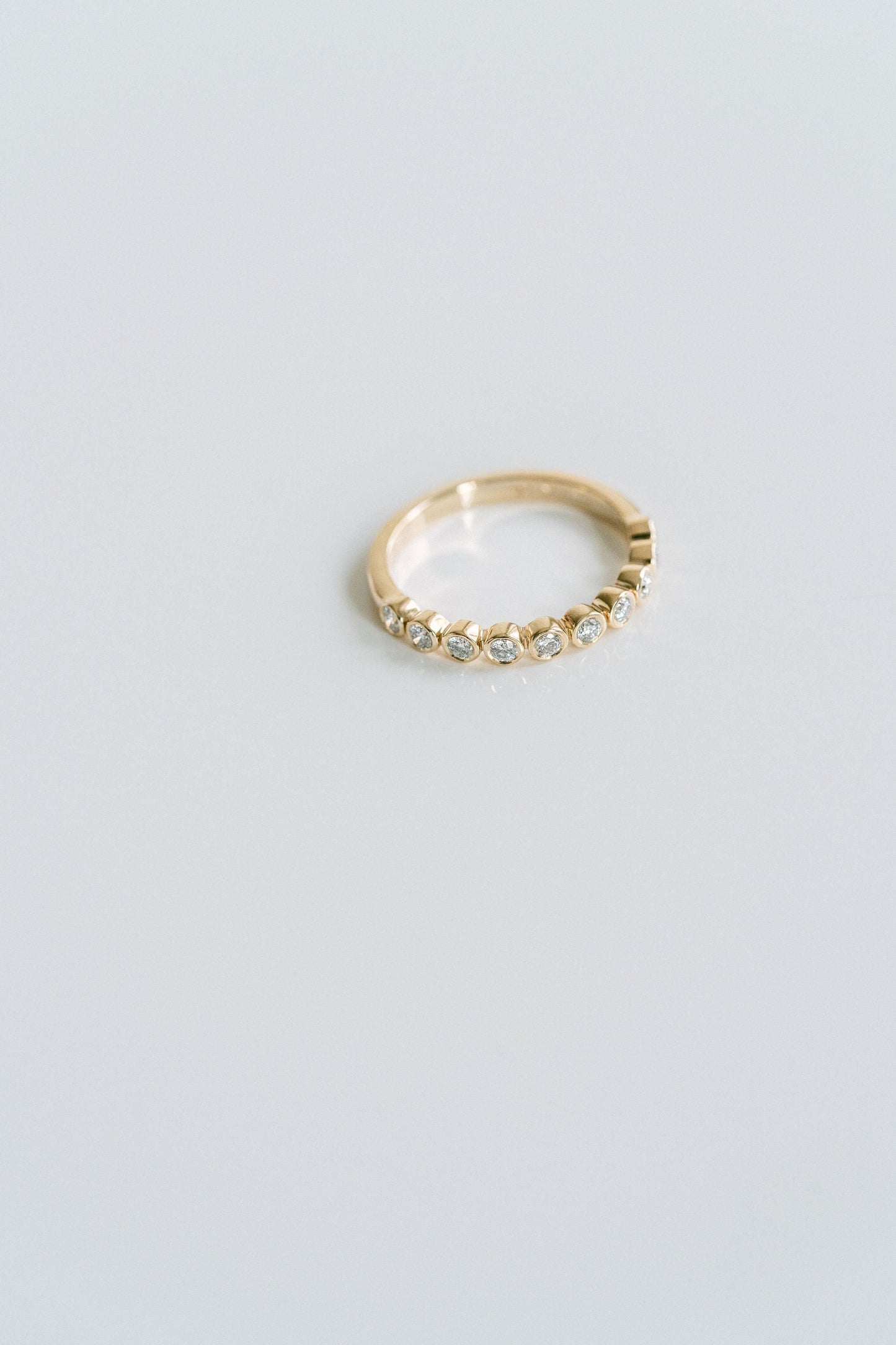 0.15 TCW Round Milgrain Lab Grown Diamond Wedding Band