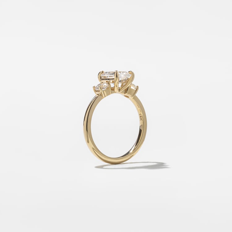 2 CT Round Halo & Pave Lab Grown Diamond Engagement Ring