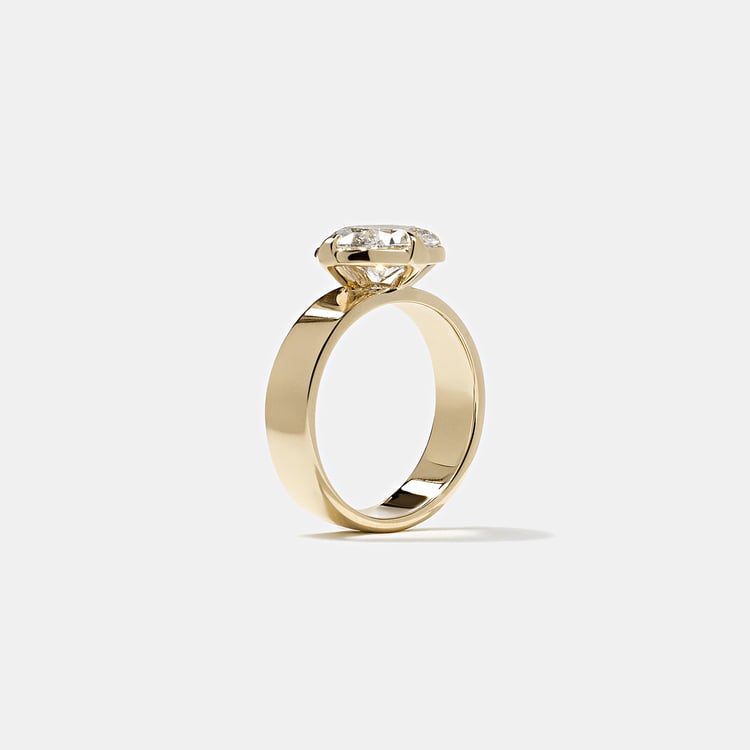 2 CT Round Halo & Pave Lab Grown Diamond Engagement Ring