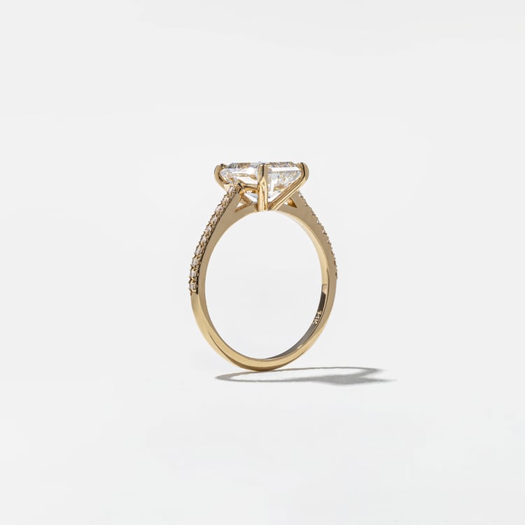2 CT Round Halo & Pave Lab Grown Diamond Engagement Ring