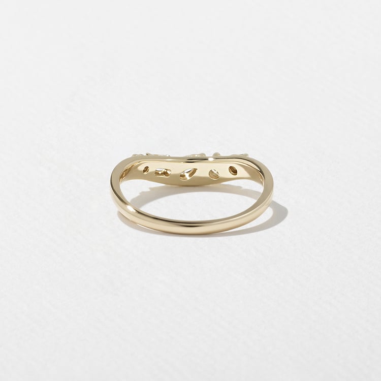 0.15 TCW Round Milgrain Lab Grown Diamond Wedding Band