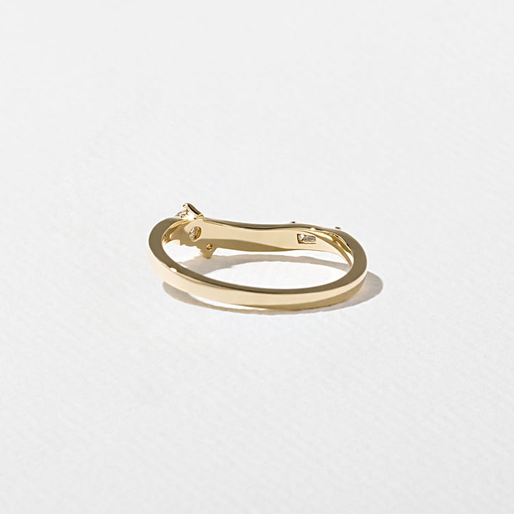 0.15 TCW Round Milgrain Lab Grown Diamond Wedding Band