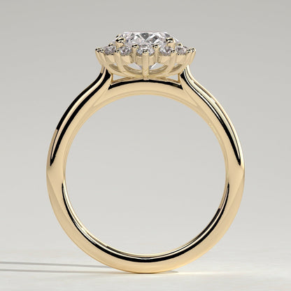 Oval Halo Lab Grown Diamond Engagement Ring