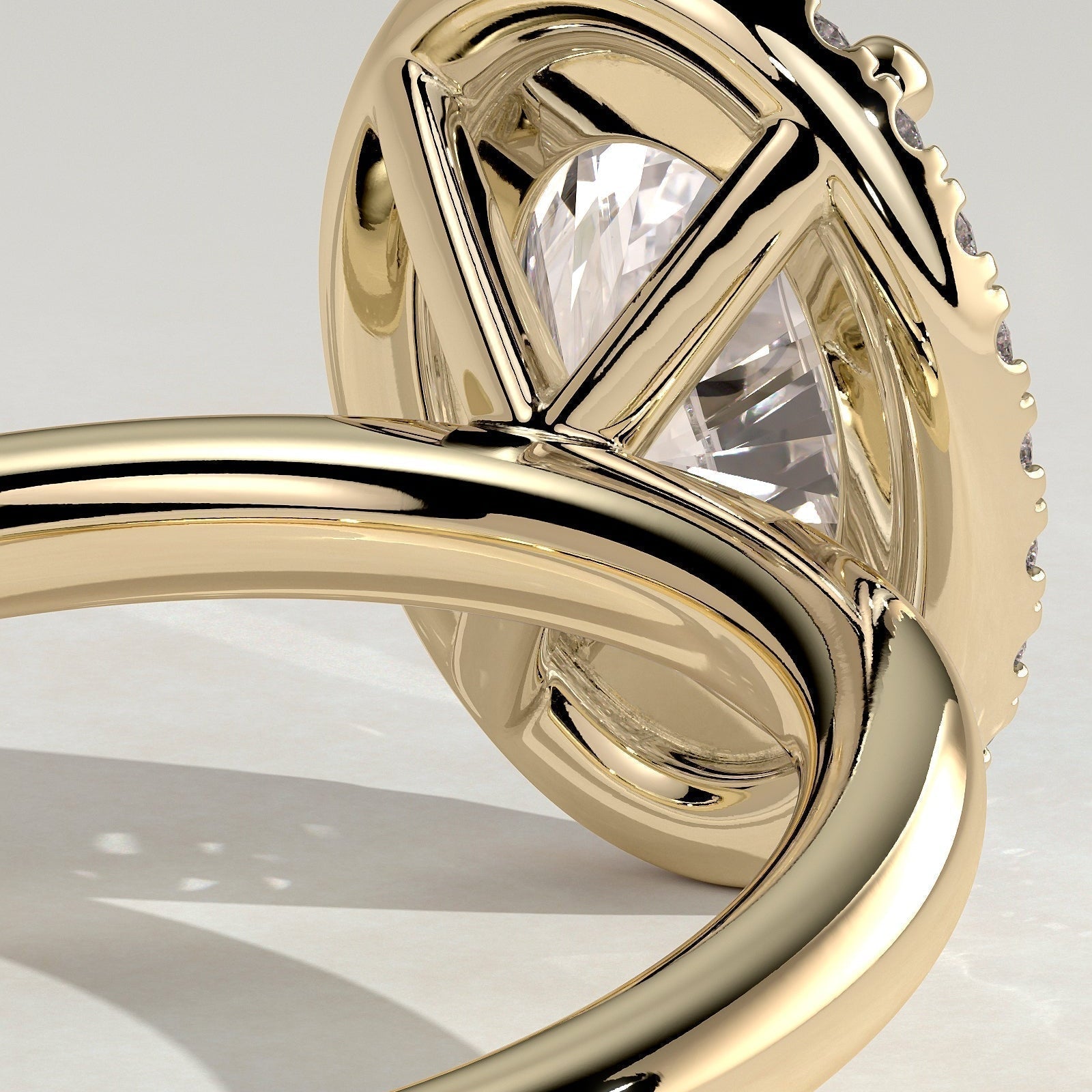 Oval Halo Lab Grown Diamond Engagement Ring