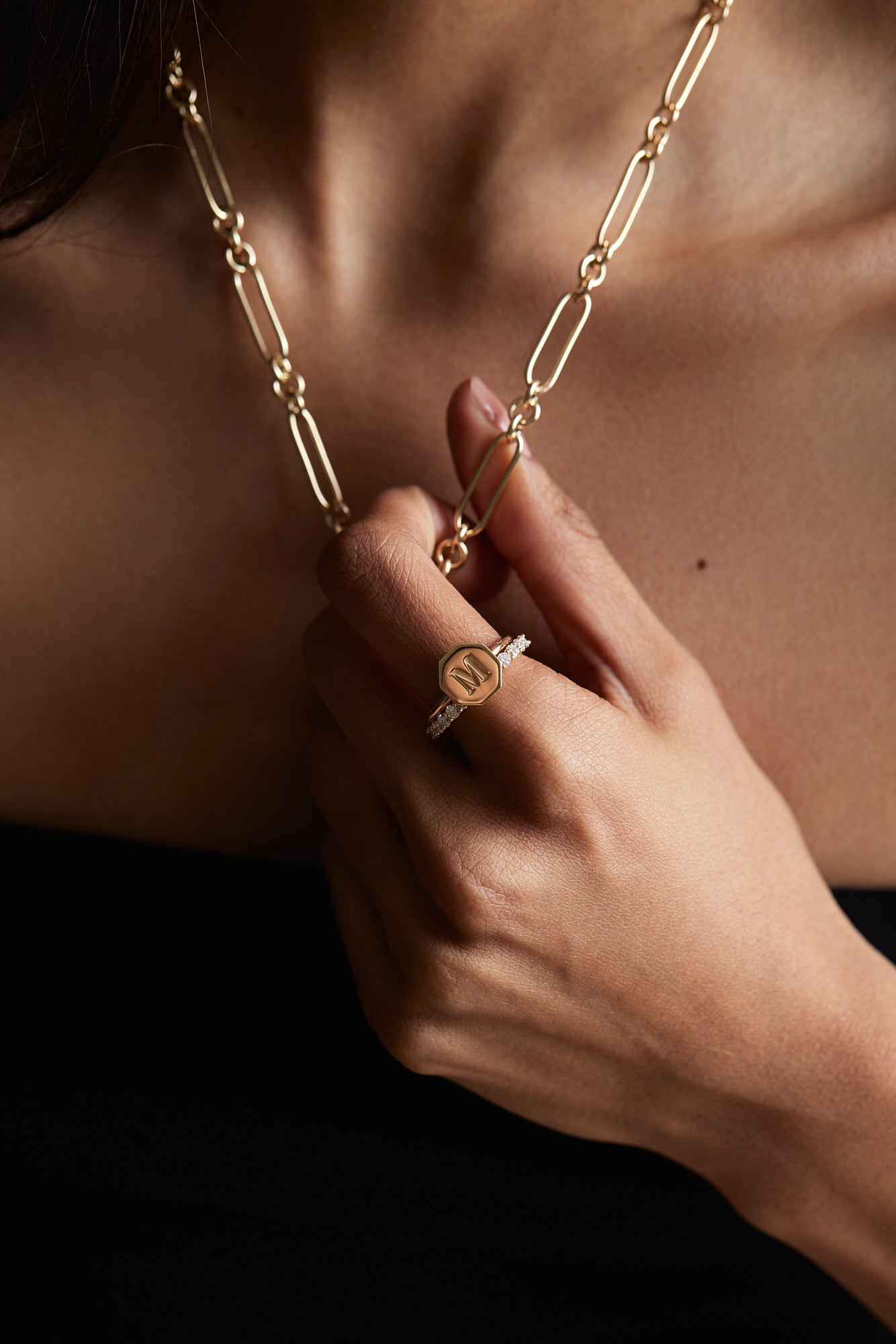 Letter Ring | 925 Sterling Silver