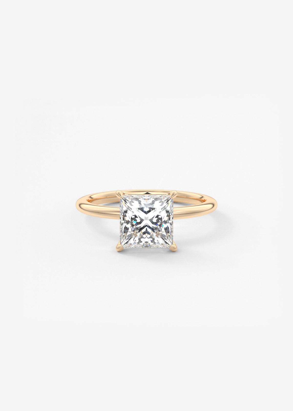 Princess Solitaire Lab Grown Diamond Engagement Ring