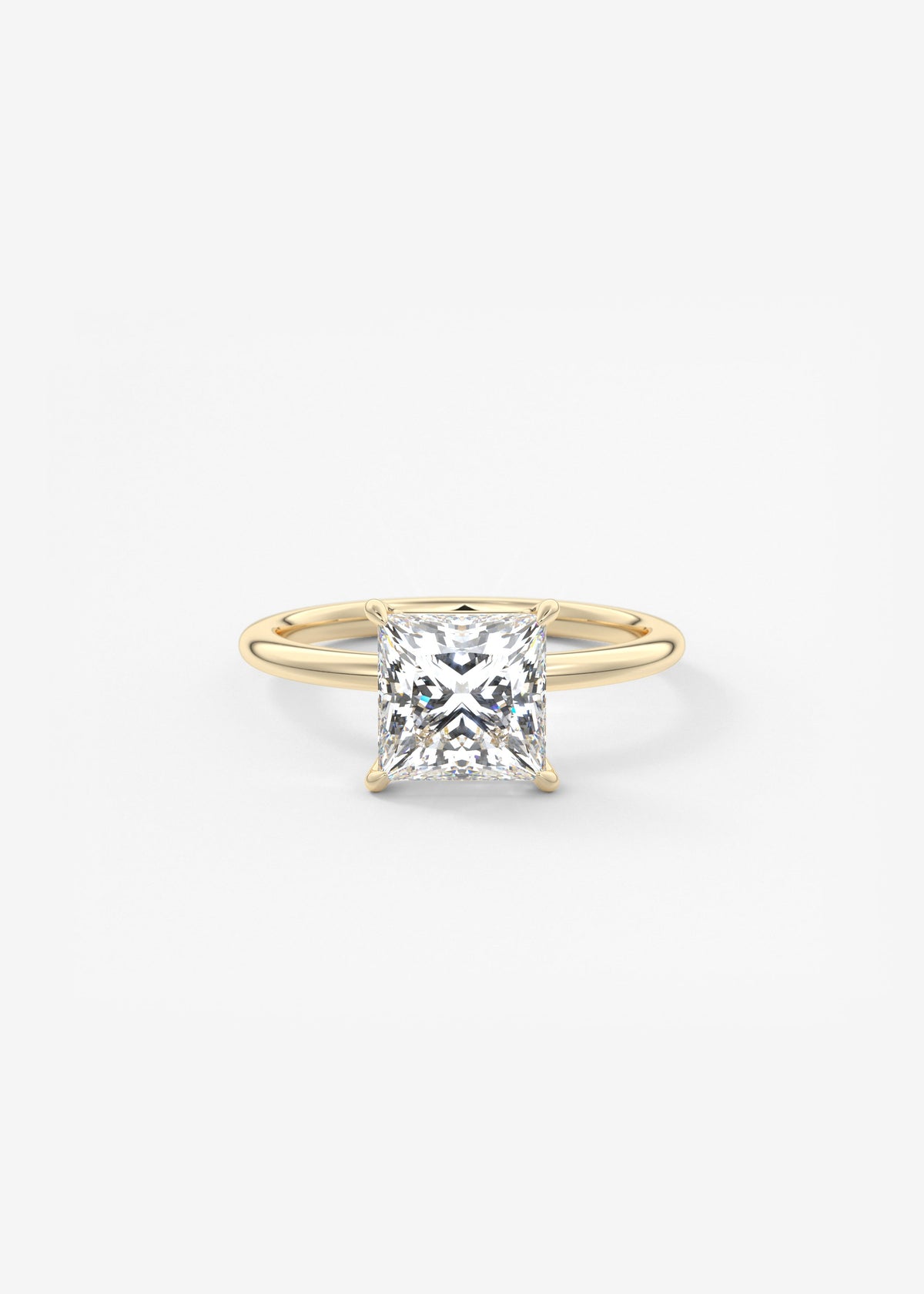 Princess Solitaire Lab Grown Diamond Engagement Ring