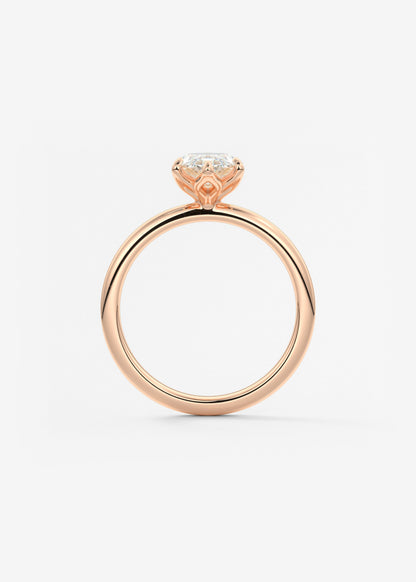 Marquise Solitaire Lab Grown Diamond Engagement Ring
