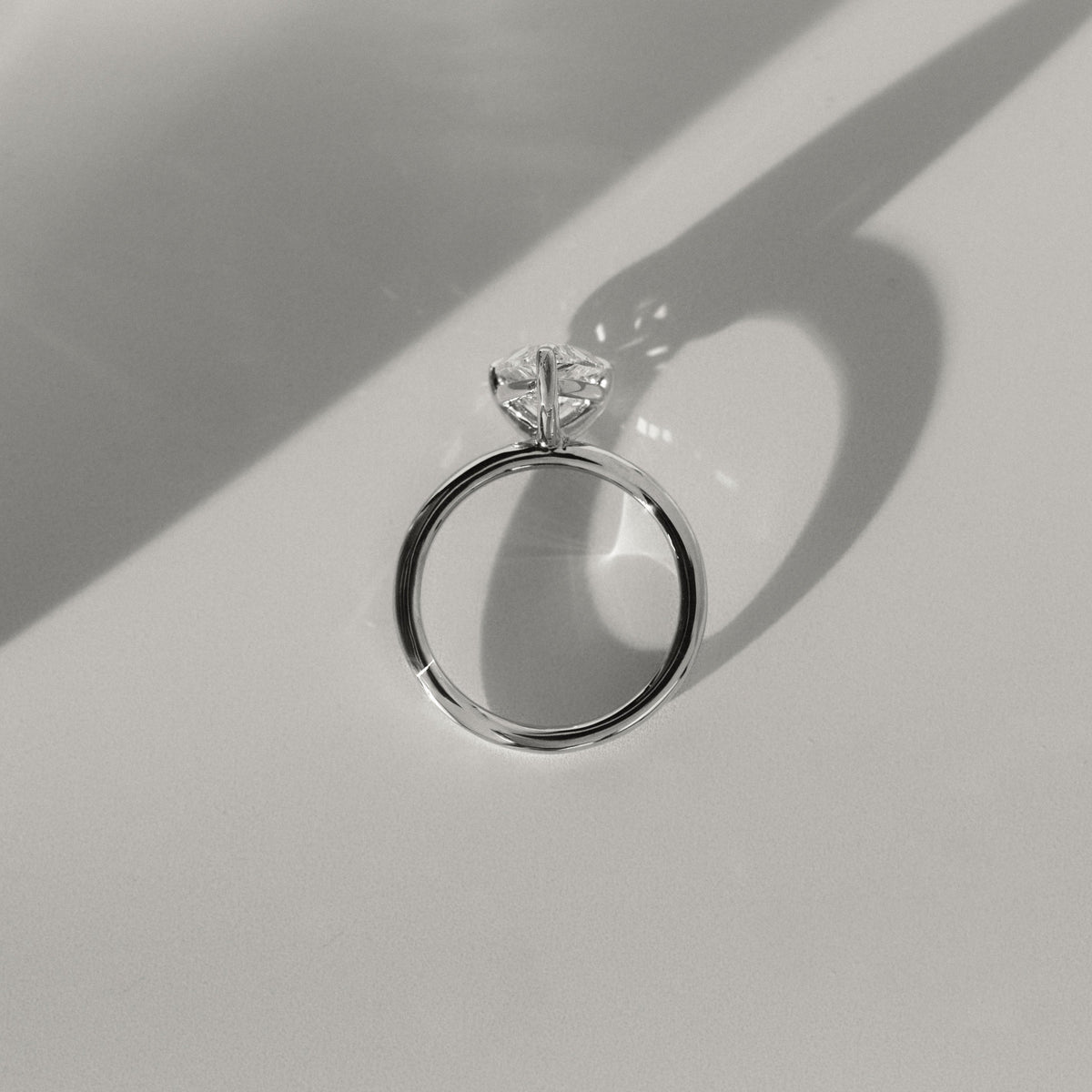 Pear Solitaire Lab Grown Diamond Engagement Ring