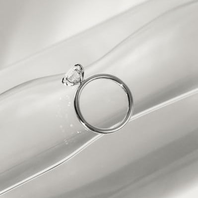 Marquise Hidden Halo Lab Grown Diamond Engagement Ring