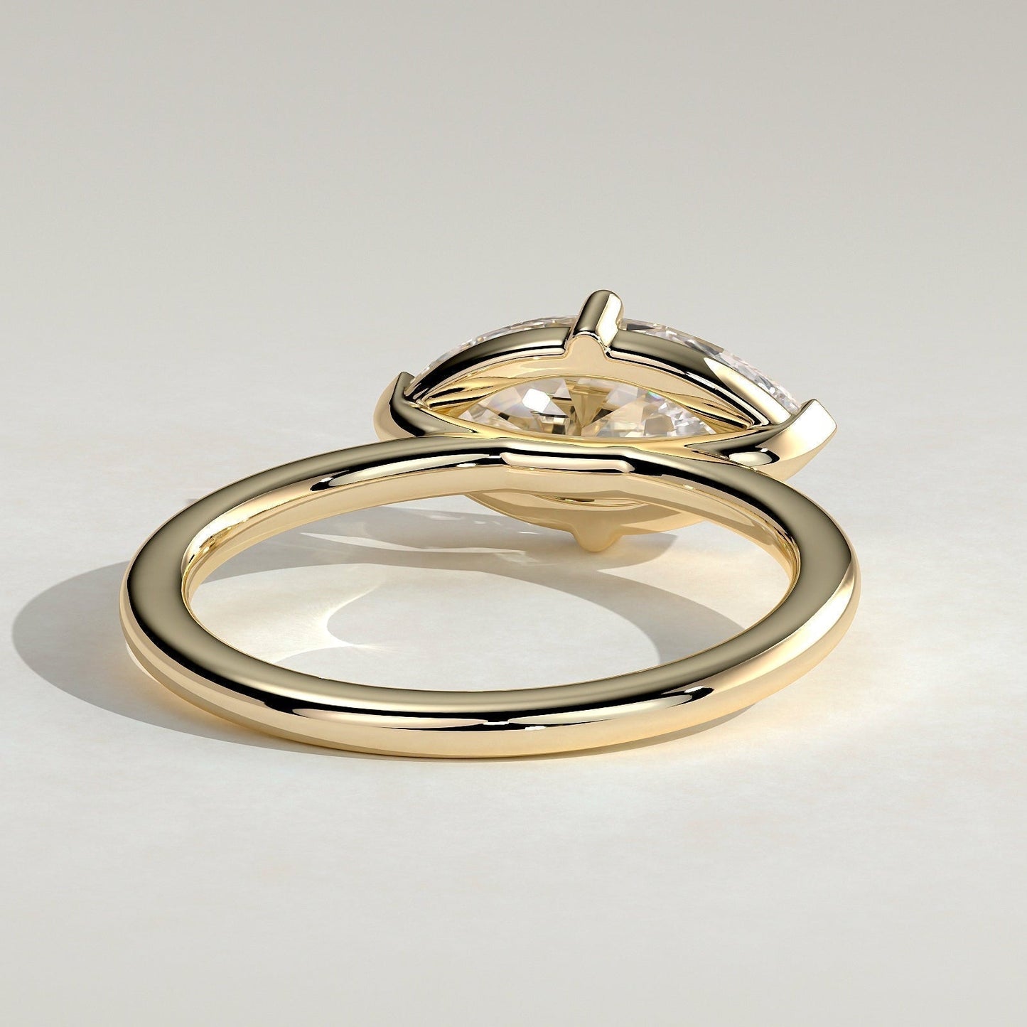 Marquise Solitaire Lab Grown Diamond Engagement Ring