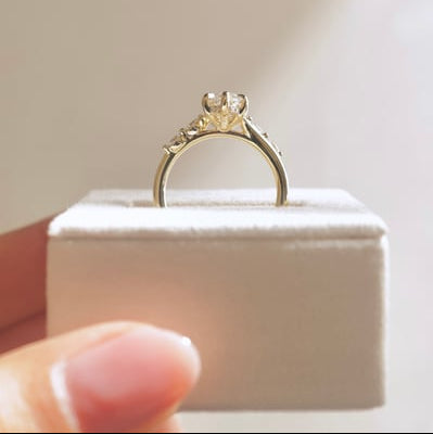 Marquise Pave Lab Grown Diamond Engagement Ring