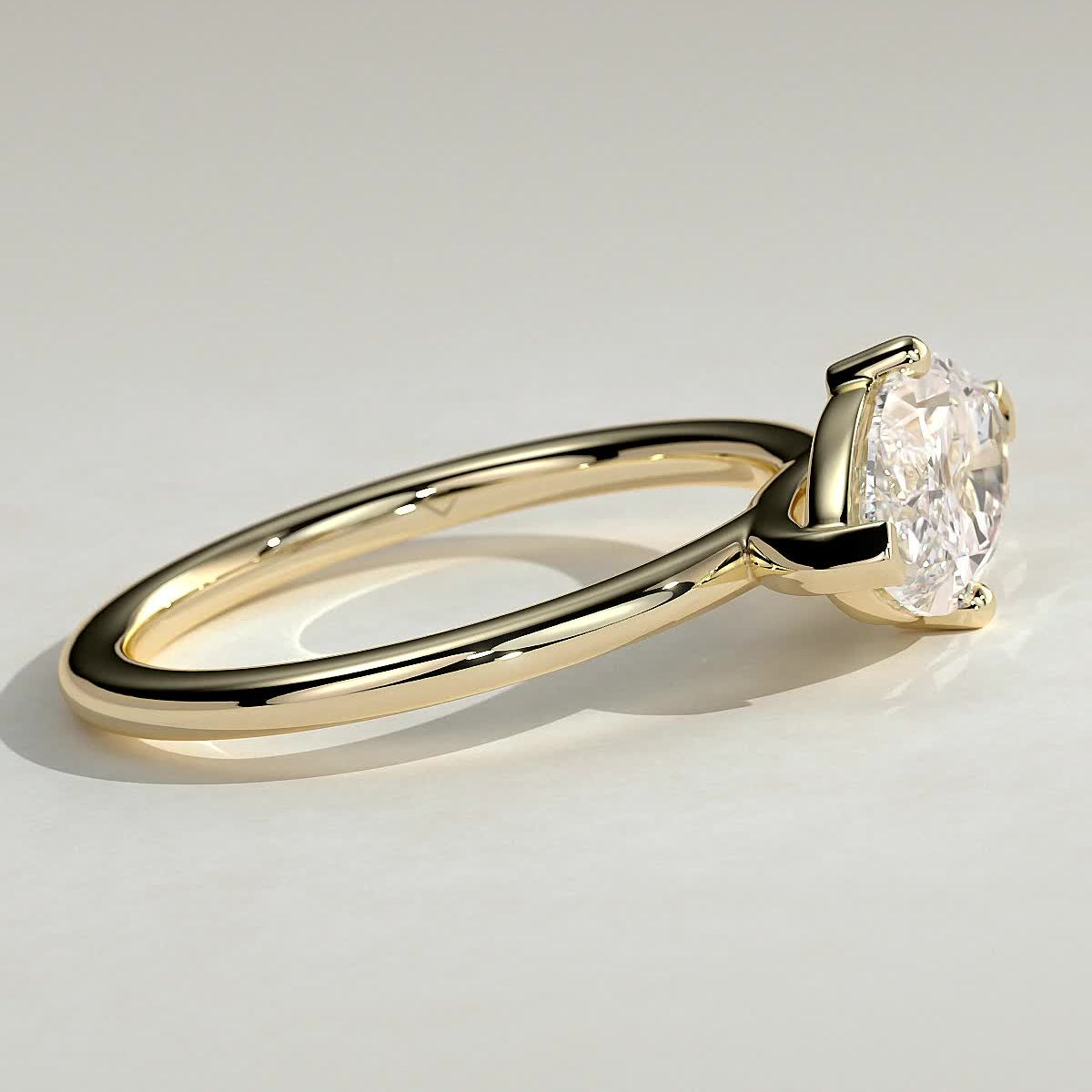 Marquise Solitaire Lab Grown Diamond Engagement Ring
