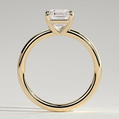 Asscher Solitaire Lab Grown Diamond Engagement Ring