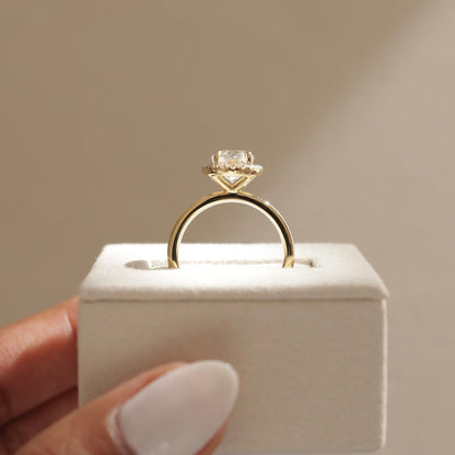 Oval Halo Lab Grown Diamond Engagement Ring