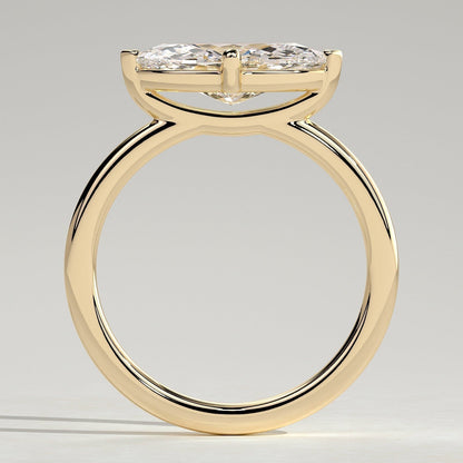 Marquise Solitaire Lab Grown Diamond Engagement Ring