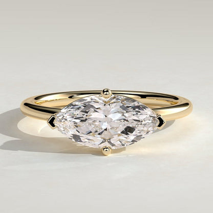 Marquise Solitaire Lab Grown Diamond Engagement Ring