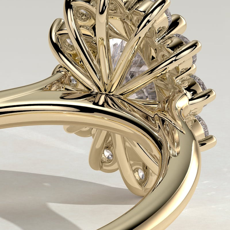 Oval Halo Lab Grown Diamond Engagement Ring