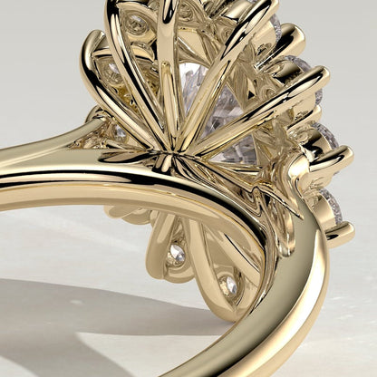 Oval Halo Lab Grown Diamond Engagement Ring