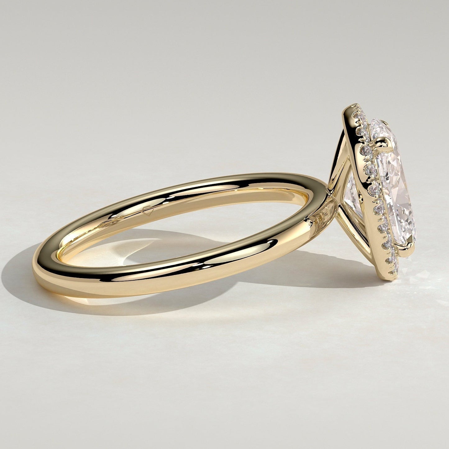 Oval Halo Lab Grown Diamond Engagement Ring