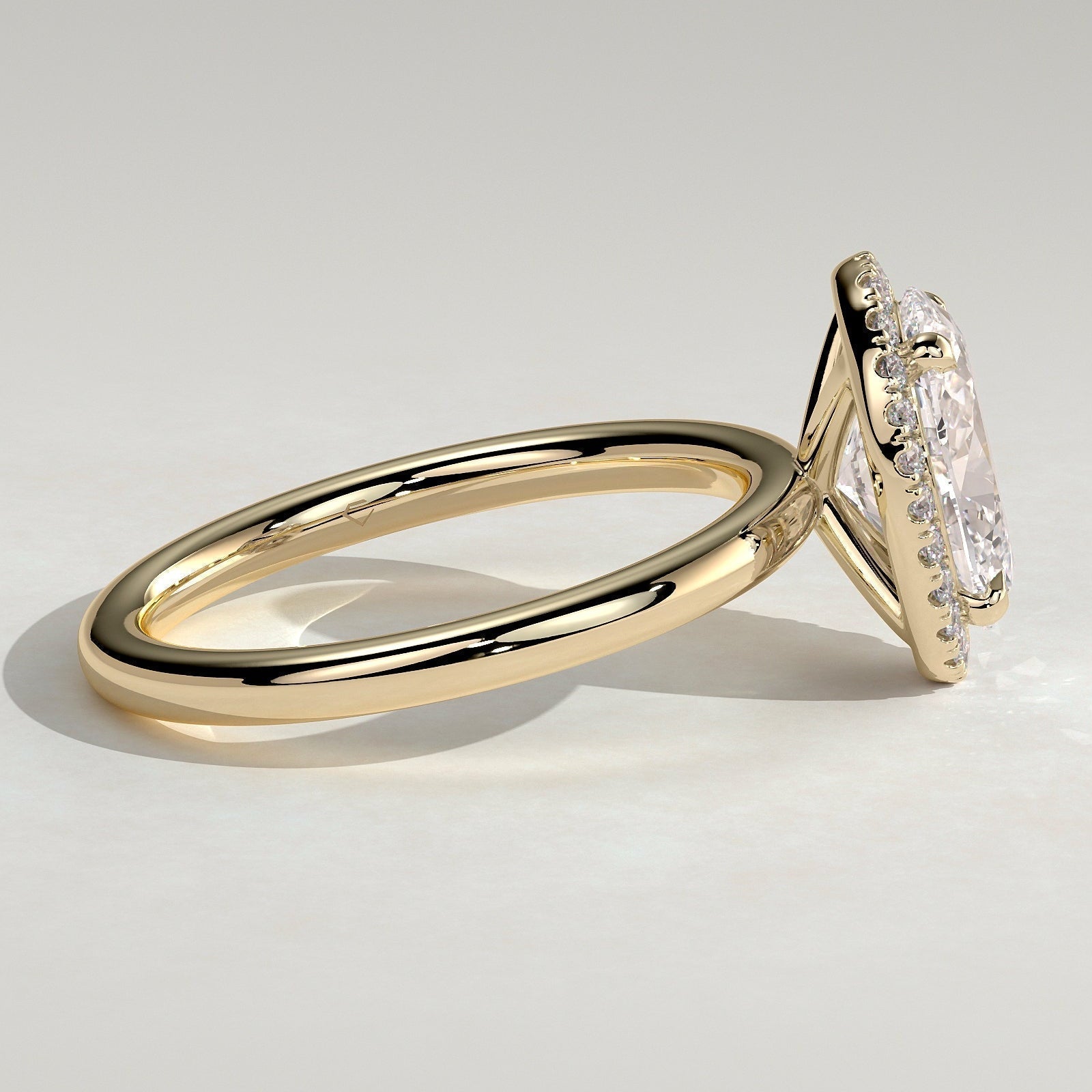 Oval Halo Lab Grown Diamond Engagement Ring
