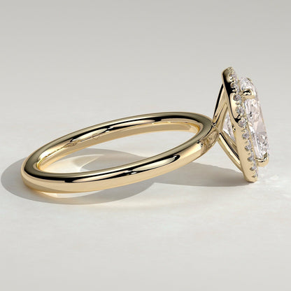 Oval Halo Lab Grown Diamond Engagement Ring