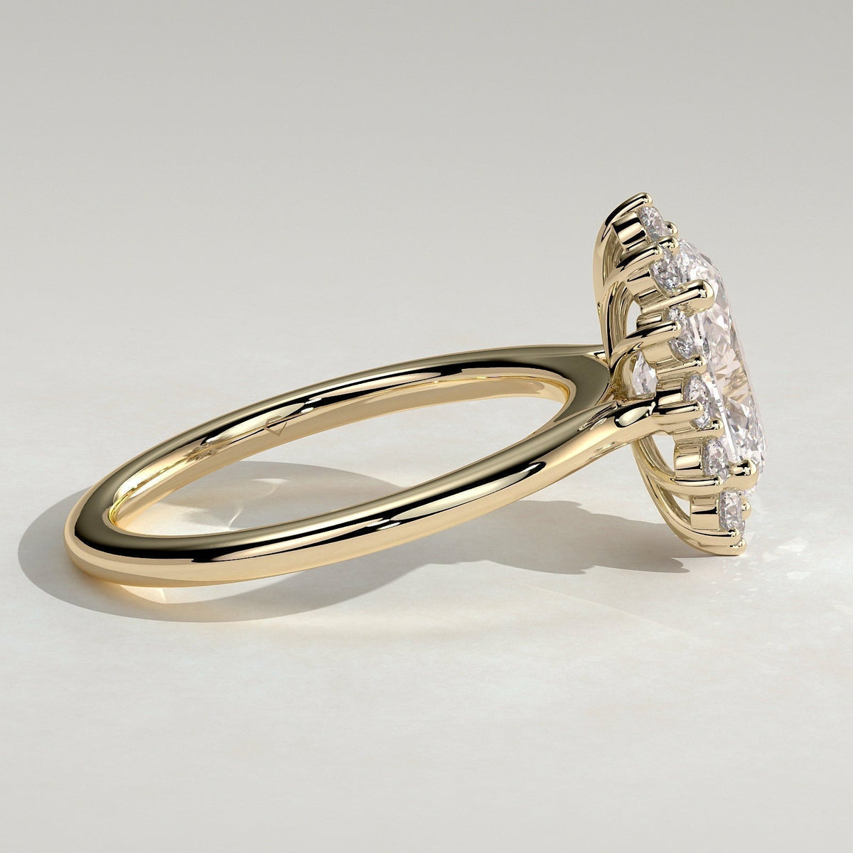 Oval Halo Lab Grown Diamond Engagement Ring