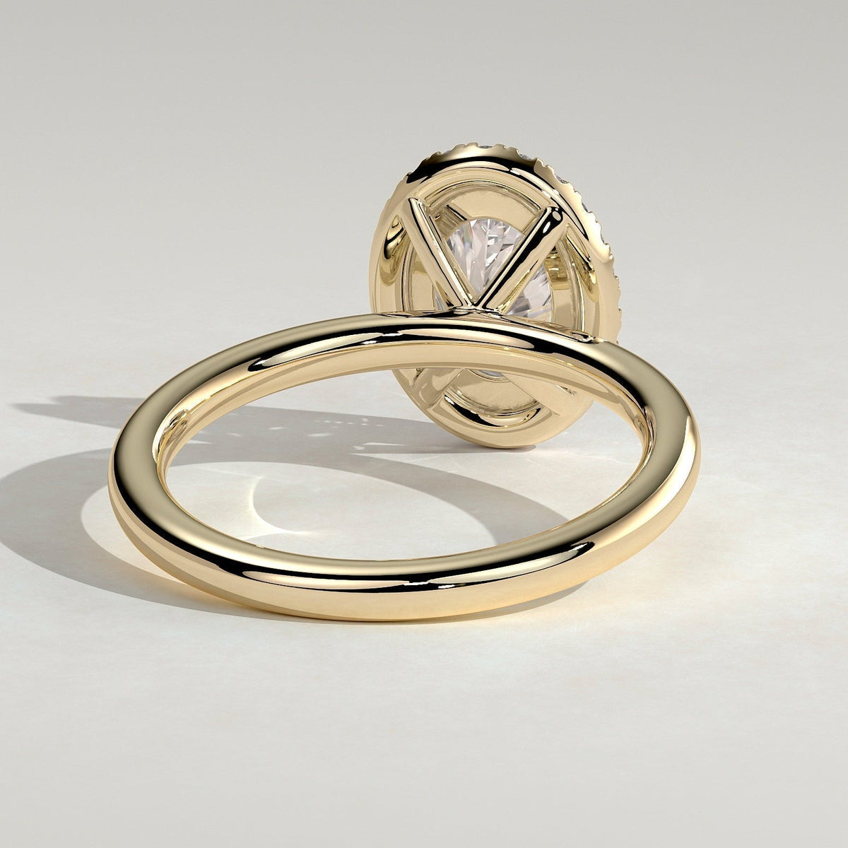 Oval Halo Lab Grown Diamond Engagement Ring