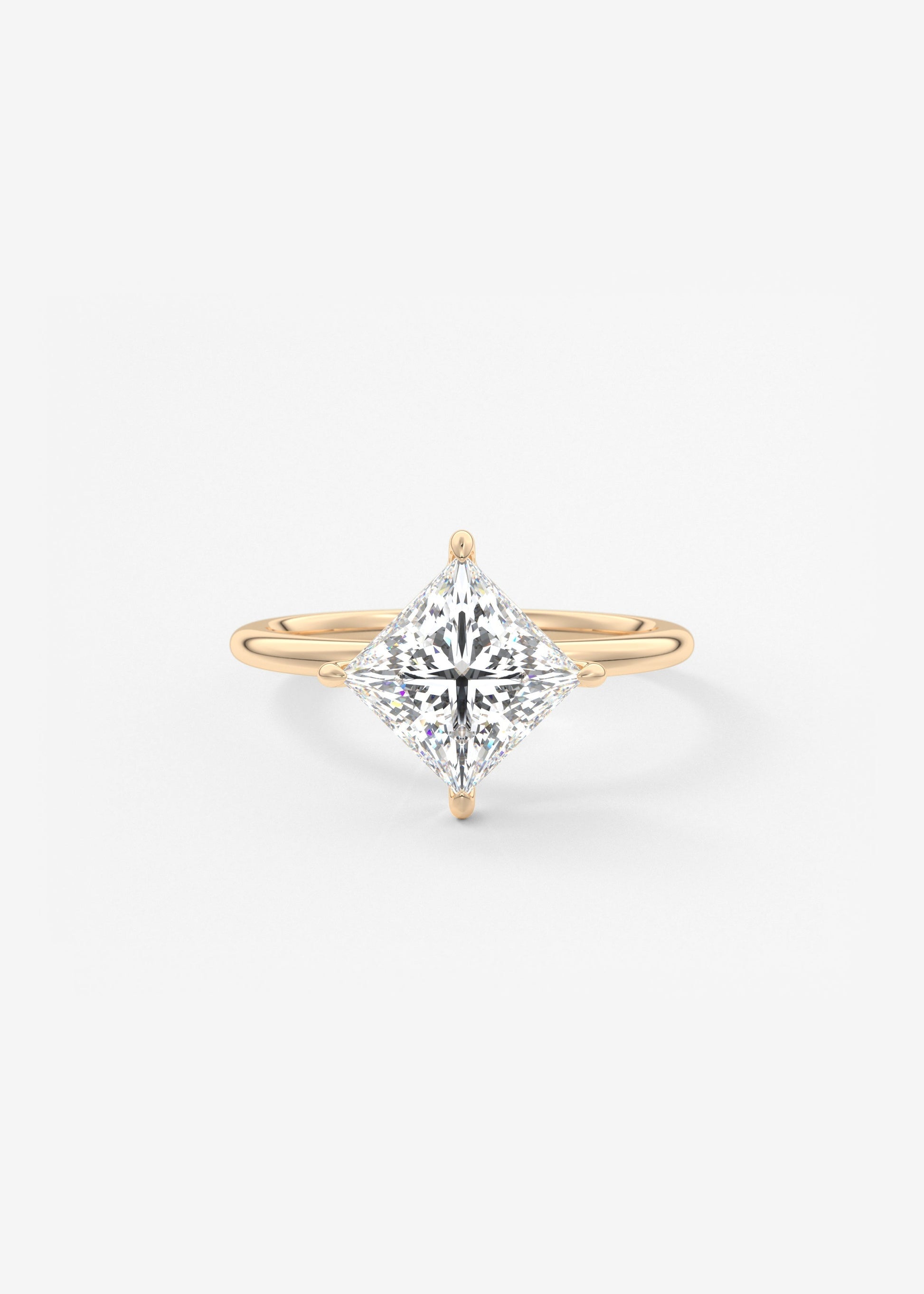 Princess Solitaire Lab Grown Diamond Engagement Ring