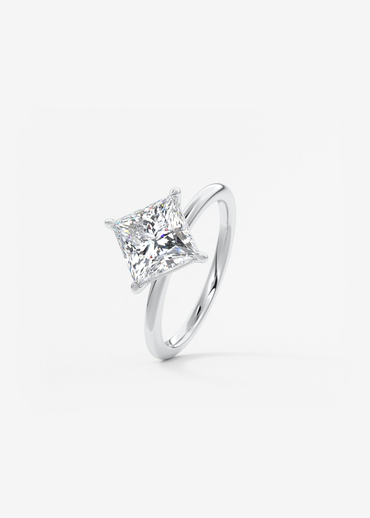 Princess Solitaire Lab Grown Diamond Engagement Ring