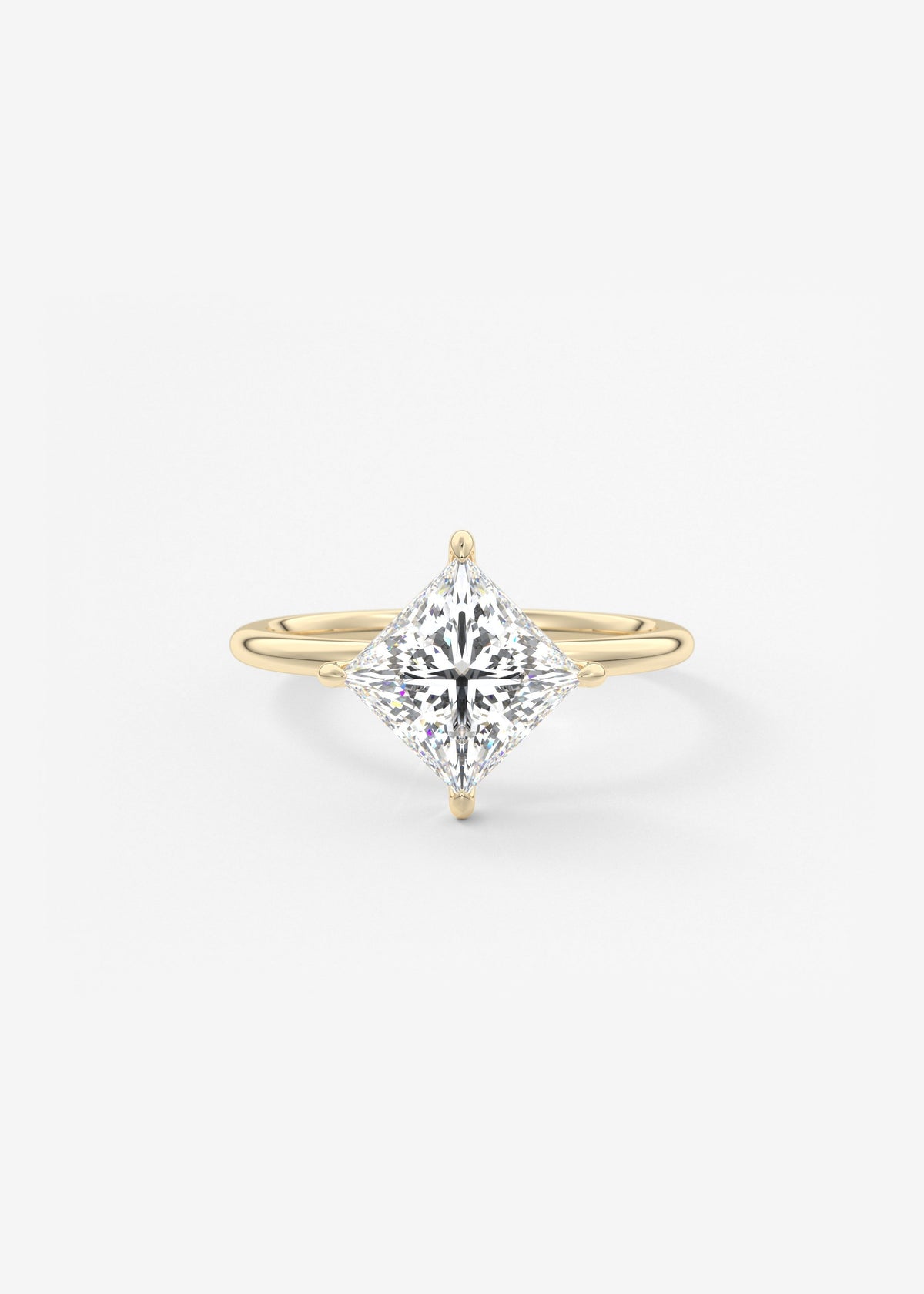 Princess Solitaire Lab Grown Diamond Engagement Ring