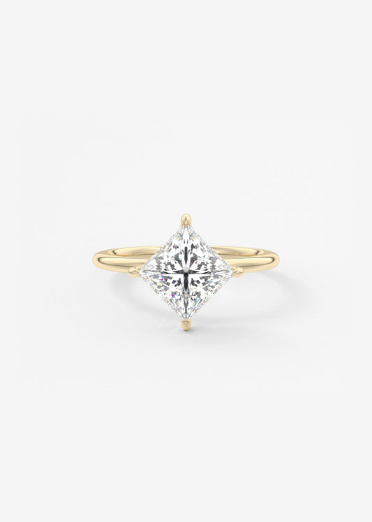 Princess Solitaire Lab Grown Diamond Engagement Ring