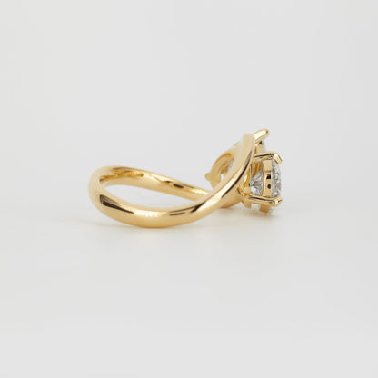 1.05 CT Pear Toi Et Moi Lab-Grown Diamond Engagement Ring
