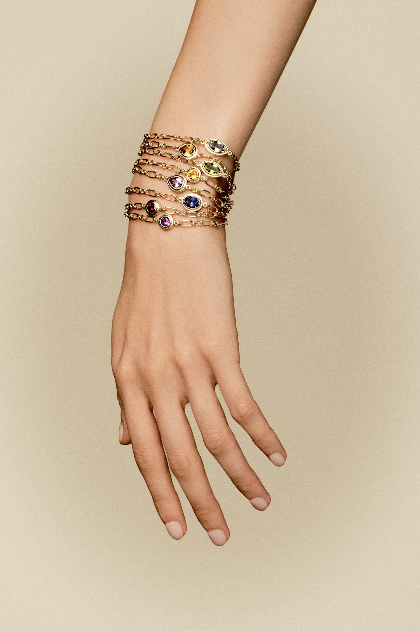 Roma Pear Gemstone Bracelet | 925 Sterling Silver