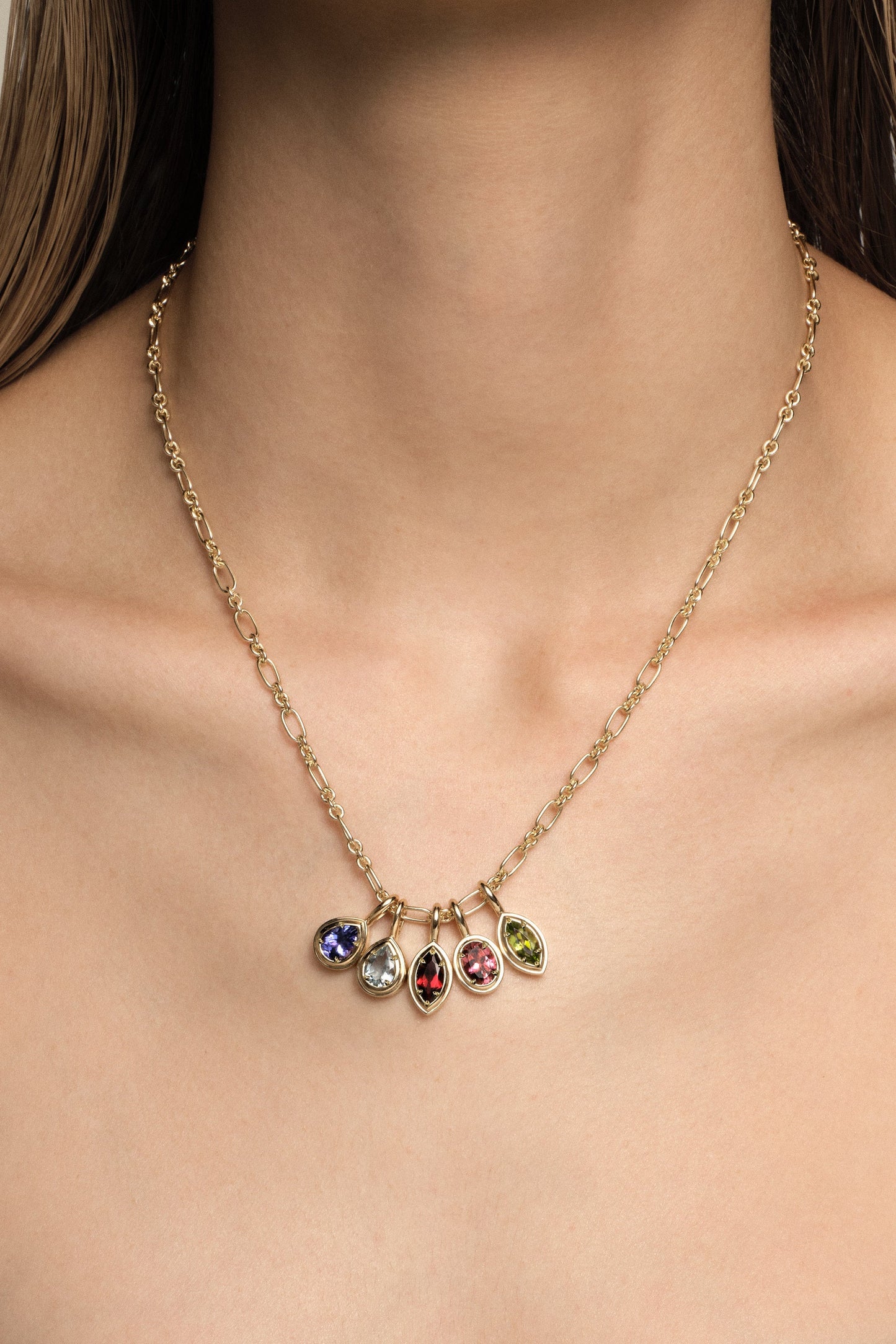 Roma Marquise Gemstone Pendant | 925 Sterling Silver