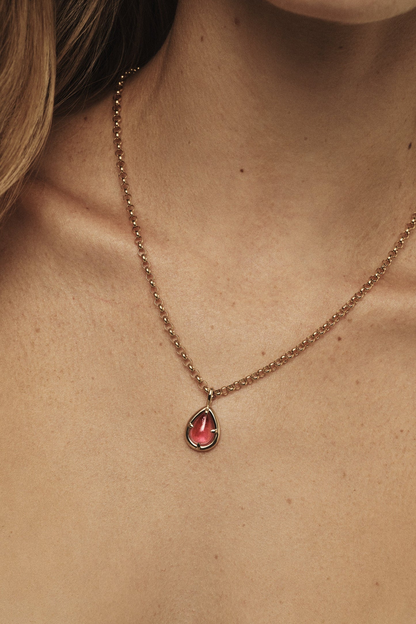 Pear Tourmaline Pendant | 925 Sterling Silver