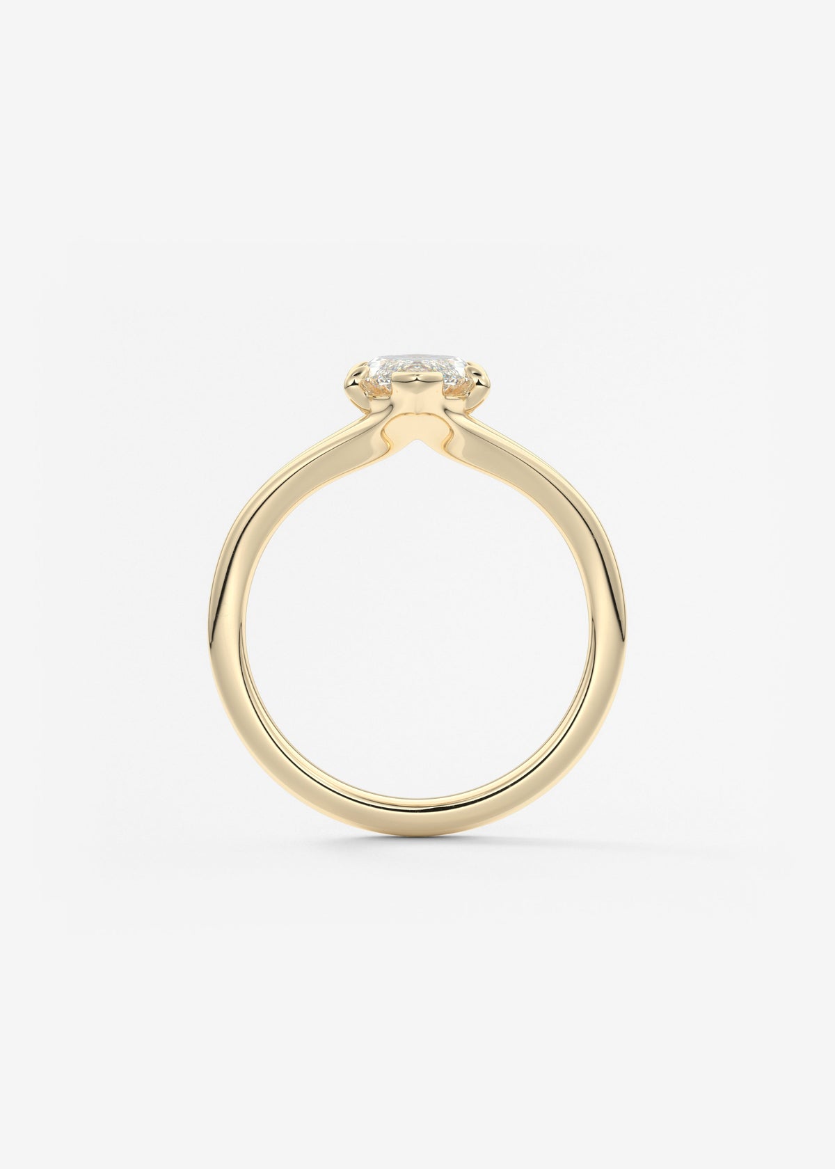 Marquise Split Shank Lab Grown Diamond Engagement Ring