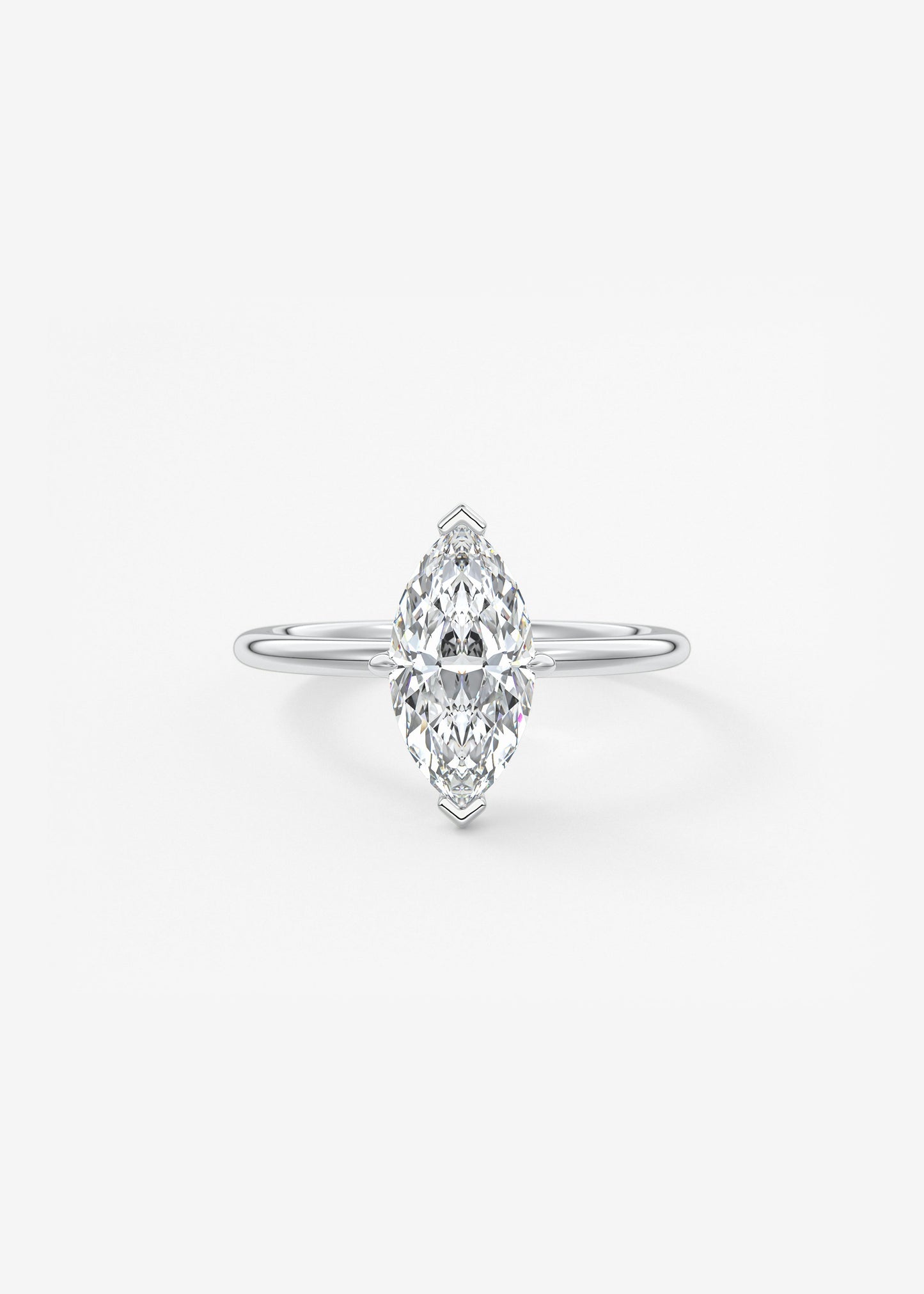 Marquise Solitaire Lab Grown Diamond Engagement Ring