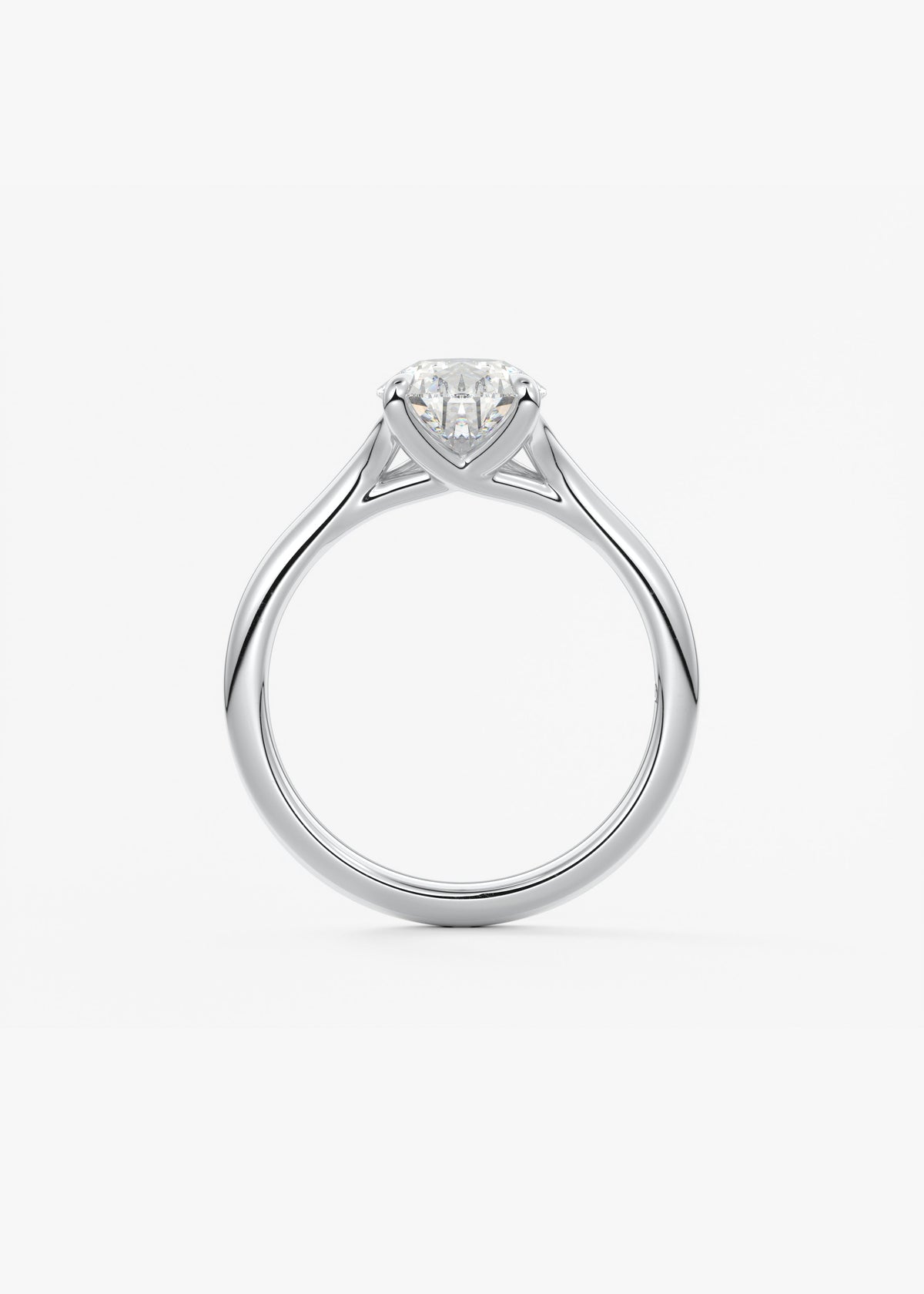 Pear Split Shank Lab Grown Diamond Engagement Ring