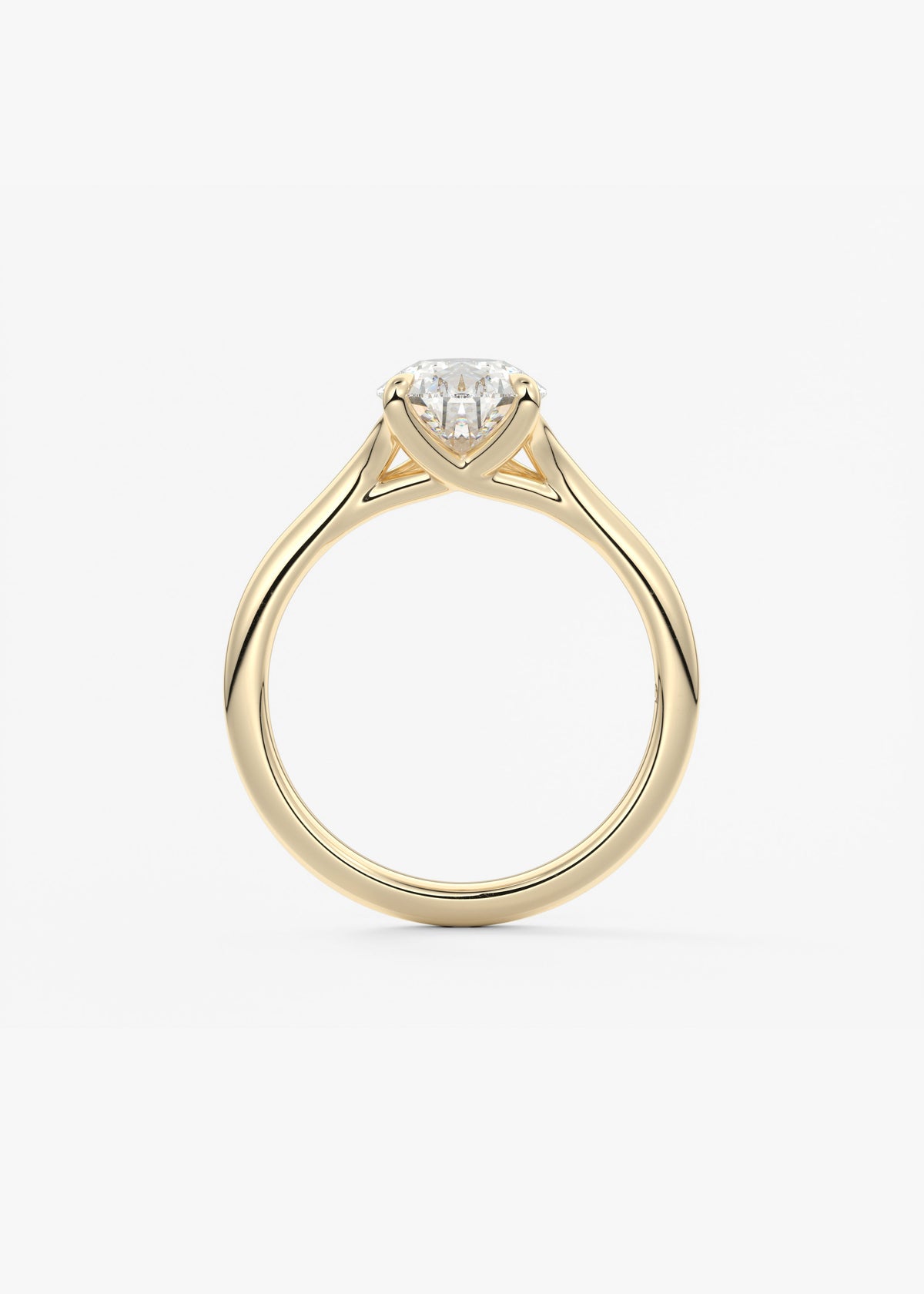 Pear Split Shank Lab Grown Diamond Engagement Ring