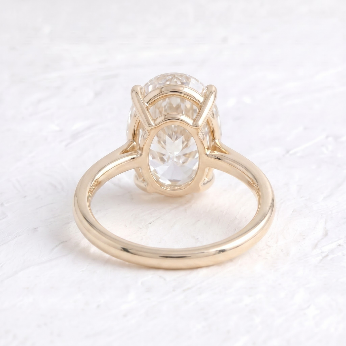 Hailey Bieber – Inspired Oval Cut Hidden Halo Lab Grown Diamond Engagement Ring
