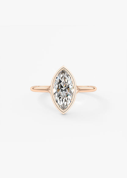 Marquise Split Shank Lab Grown Diamond Engagement Ring