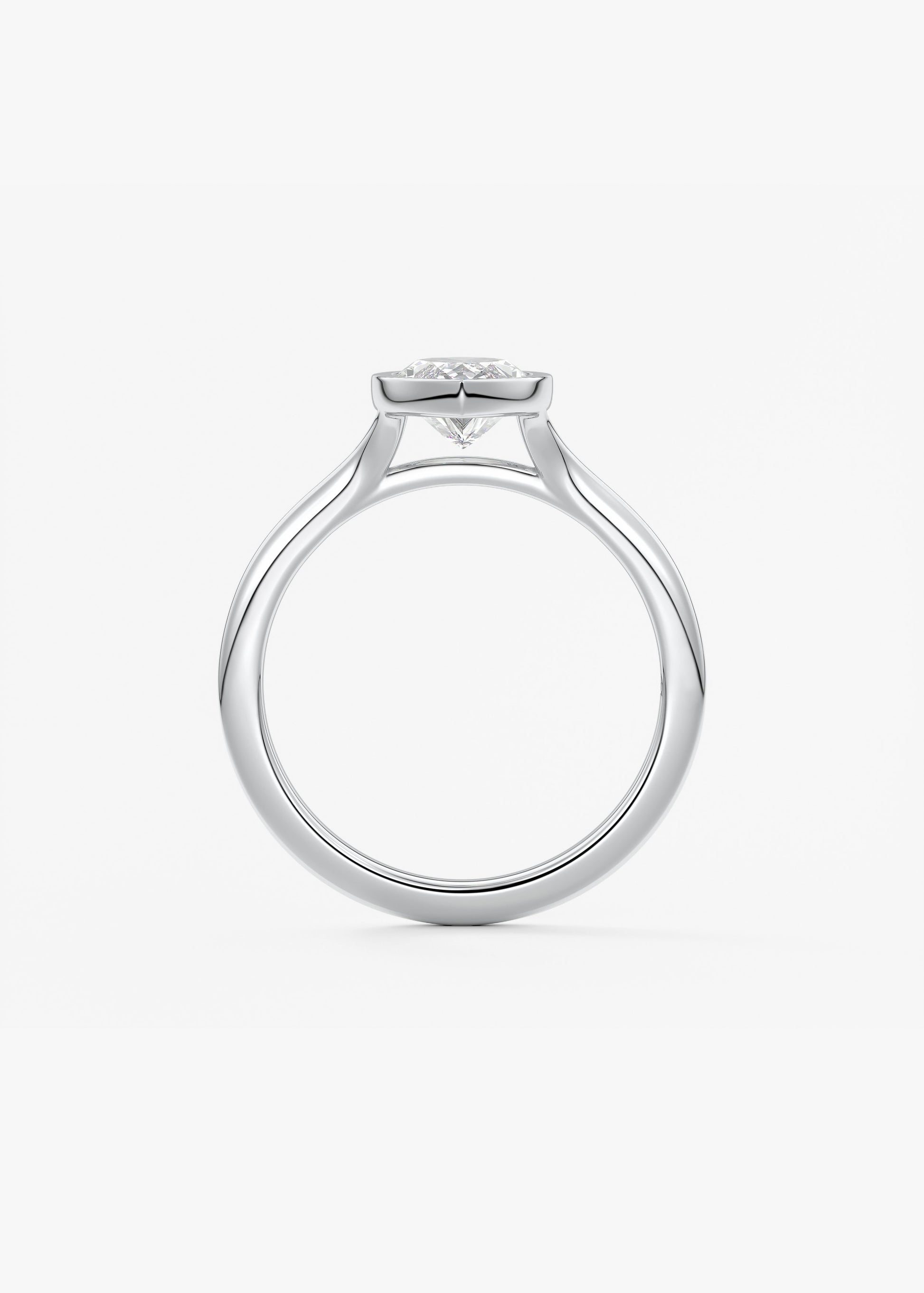 Marquise Split Shank Lab Grown Diamond Engagement Ring