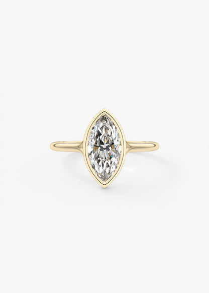 Marquise Split Shank Lab Grown Diamond Engagement Ring