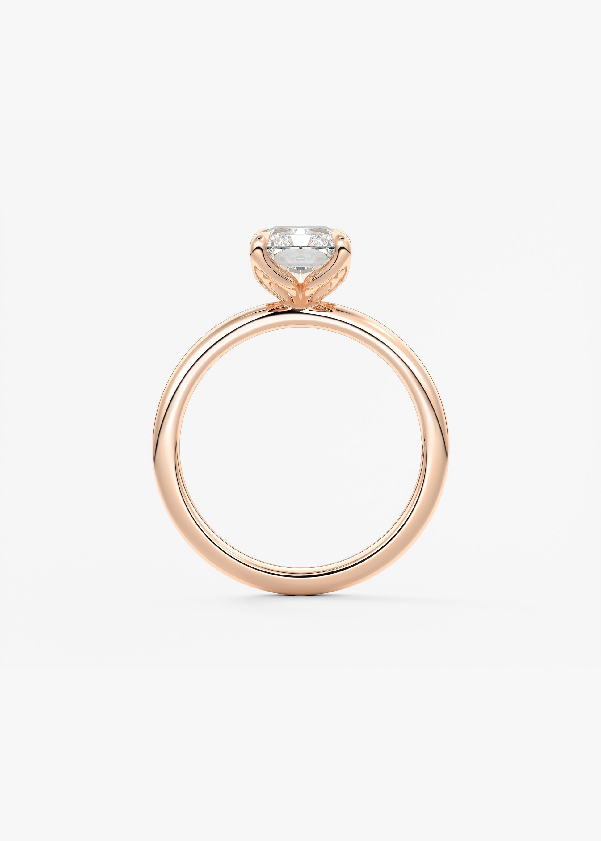Radiant Solitaire Lab Grown Diamond Engagement Ring