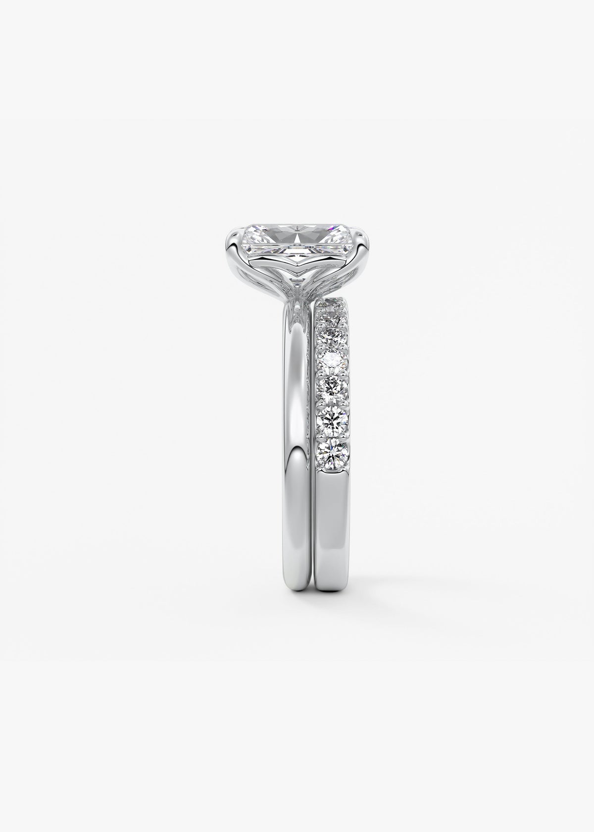 Radiant Solitaire Lab Grown Diamond Engagement Ring